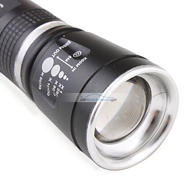 iParaAiluRy® New Aluminum Flashlight Torch Light  803 CREE Q5 LED Telescopic Zooming 3-Mode 1x18650