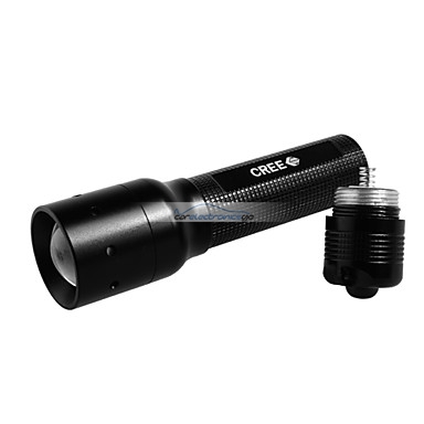 iParaAiluRy® New LED Aluminum Flashlight Torch Light C78 Flood-to-Throw Zooming Cree Q5 1xAA