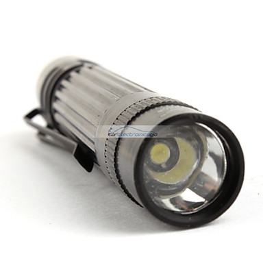 iParaAiluRy® New Aluminum LED Flashlight Torch Light FX 7-1 Mini 3W 1xAAA Black