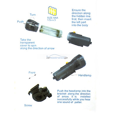 iParaAiluRy® New Bicycle Bike Light Flashlight Torch LC-813 7 LED 3xAAA