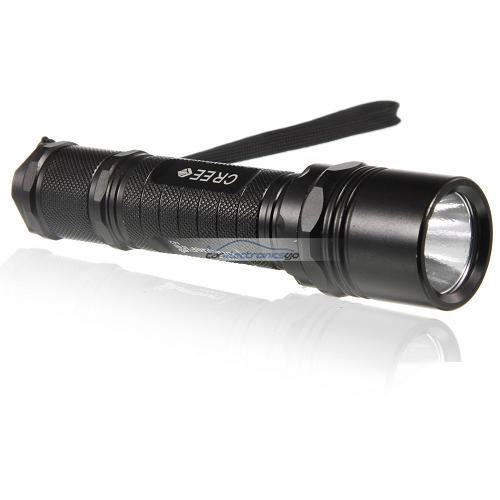 iParaAiluRy® UniqueFire New LED Flashlight Torch M2 900LM 5-Mode SSC P7 1 x 18650/2X16340 Black (battery excluded)