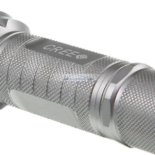 iParaAiluRy® UniqueFire New LED Torch Flashlight Silver M2 5-Mode Aluminum CREE XM-L T6 1x18650(battery excluded)