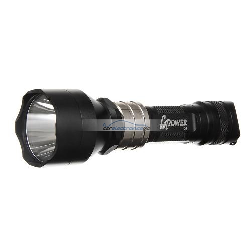 iParaAiluRy® New Super Bright Aluminum Torch Flashlight LumaPower MRV CREE Q5 LED 5 Mode 1X18650(battery excluded)