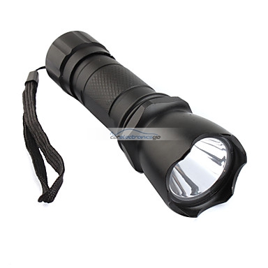 iParaAiluRy® New LED Aluminum Torch Light Flashlight MXDL 126 3W 3xAAA Black - Click Image to Close