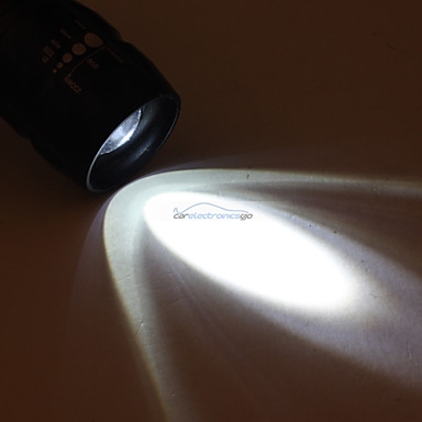 iParaAiluRy® New LED Flashlight Bike Bicycle Light Lamp Flood-to-Throw Zooming Cree Q5 3-Mode with Mount (3xAAA)
