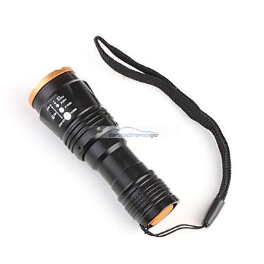 iParaAiluRy® New LED Focusing Zooming Flashlight Torch Light High Power Aluminum CREE Q5 1x16340