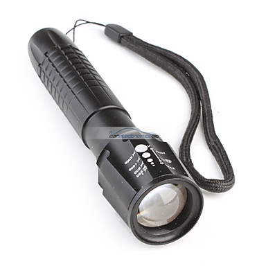 iParaAiluRy® New LED Zooming Flashlight Torch Light Super Bright Aluminum CREE Q5 2xAA - Click Image to Close