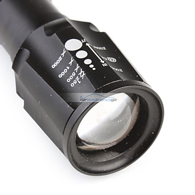 iParaAiluRy® New LED Zooming Flashlight Torch Light Super Bright Aluminum CREE Q5 2xAA