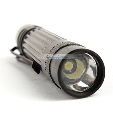 iParaAiluRy® New Aluminum LED Flashlight Torch Light RC-7001 3W 1XAAA Black