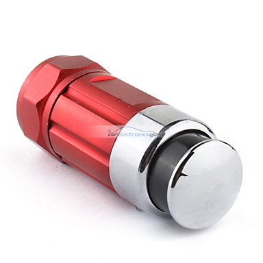 iParaAiluRy® Mini New Aluminum LED Flashlight Torch Light Lamp with Car Cigarette Lighter Blue Red