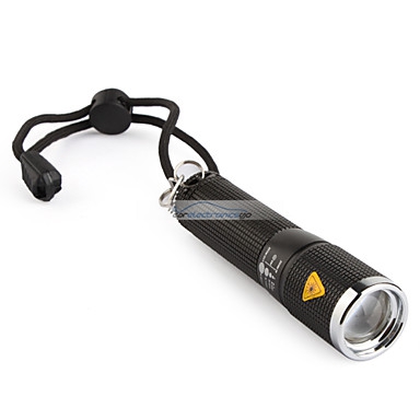 iParaAiluRy® New LED Flashlight Torch FX SK58 3W 1-mode Focus Zooming Aluminum 1xAA Black - Click Image to Close
