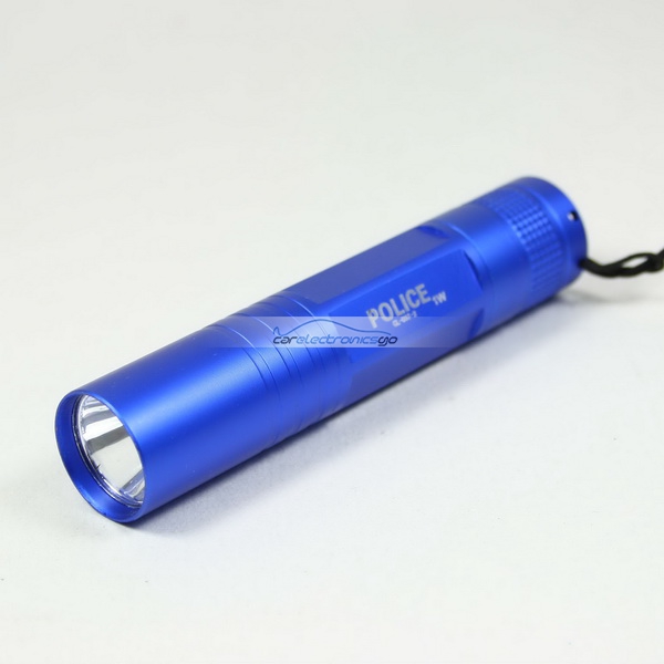 iParaAiluRy® New Torch Flashlight Pocket Lamp 1W LED Police Outdoor Blue