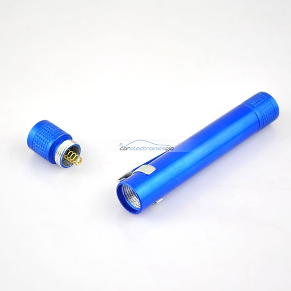 iParaAiluRy® New Mini 3W LED Flashlight Torch Aluminum w/Clip Blue