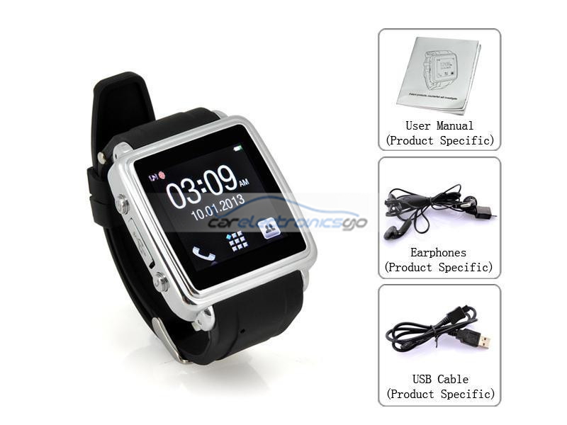 iParaAiluRy® Bluetooth Smart Watch Touch Screen SMS and Phonebook Sync, Make and Answer Calls