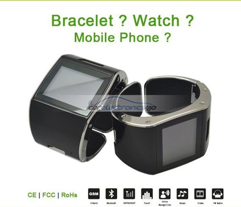 iParaAiluRy® Touch screen Smart Bluetooth Phone Watch Ultra-slim Steel bracelet voice dial