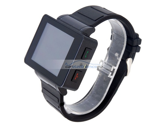 iParaAiluRy® 1.8" TFT Resistive Touch Screen Watch Phone with JAVA, FM, and Bluetooth (Black)