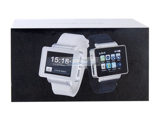 iParaAiluRy® 1.8" TFT Resistive Touch Screen Watch Phone with JAVA, FM, and Bluetooth (Black)