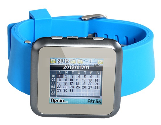 iParaAiluRy® Blue 1.5" Watch Touch Phone with Bluetooth Resistive Touch