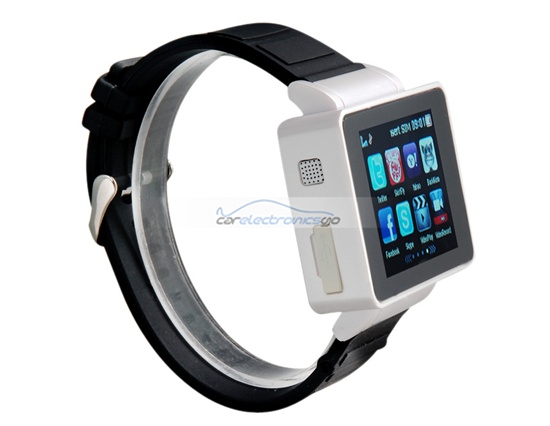 iParaAiluRy® 1.8" TFT Resistive Touch Screen Single SIM Card Watch Phone Quad Band with Bluetooth, MP3 & Recorde