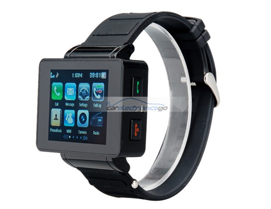 iParaAiluRy® 1.8" TFT Touch Screen Single SIM Card Watch Phone Quad Band with 0.3M Camera, JAVA, Bluetooth & Recorder