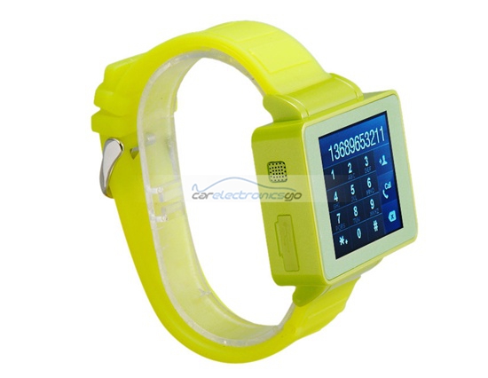 iParaAiluRy® 1.8" TFT Touch Screen Single SIM Card Watch Phone Quad Band with 0.3M Camera, JAVA, Bluetooth & Recorder