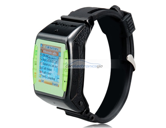 iParaAiluRy® 1.33" TFT Resistive Touch Screen Single SIM Card Quad Band Watch Phone with Bluetooth, MP3, 0.3M Camera & Recorder