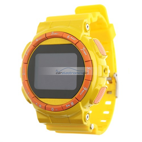 iParaAiluRy® GD920 Quad Band Bluetooth Camera 1.5 Inch Touch Screen Cellphone Watch Phone-Yellow MTK6225