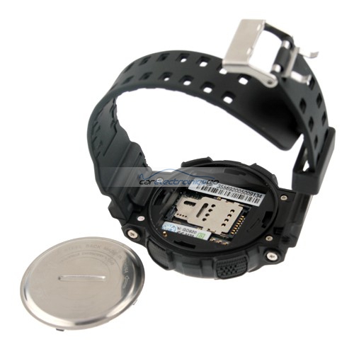 iParaAiluRy® GD920 Quad Band Bluetooth Camera 1.5 Inch Touch Screen Cellphone Watch Phone MTK6225 Black