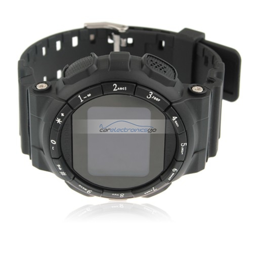 iParaAiluRy® GD920 Quad Band Bluetooth Camera 1.5 Inch Touch Screen Cellphone Watch Phone MTK6225 Black