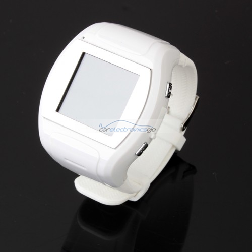 iParaAiluRy® MQ007 Watch Phone MTK6225 Quad Band 1.5 Inch Touch Screen Camera Bluetooth FM Cellphone with Bluetooth Earphone - White
