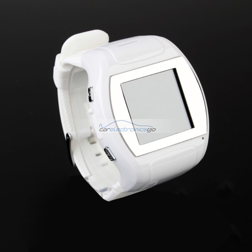 iParaAiluRy® MQ007 Watch Phone MTK6225 Quad Band 1.5 Inch Touch Screen Camera Bluetooth FM Cellphone with Bluetooth Earphone - White
