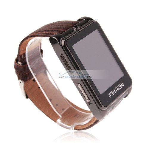 iParaAiluRy® S9110 MTK6225 Quad Band Watch Phone 1.8 Inch Touch Screen Bluetooth Camera with Bluetooth Earphone - Brown