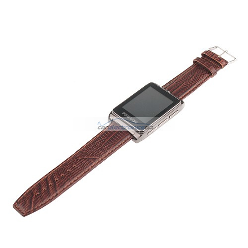 iParaAiluRy® S9110 MTK6225 Quad Band Watch Phone 1.8 Inch Touch Screen Bluetooth Camera with Bluetooth Earphone - Brown