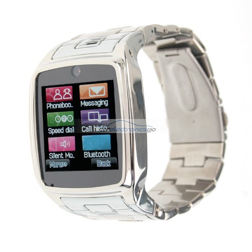 iParaAiluRy® TW810 MTK6225 Watches Style Cell Phone IPS Screen Bluetooth Java Camera Silver