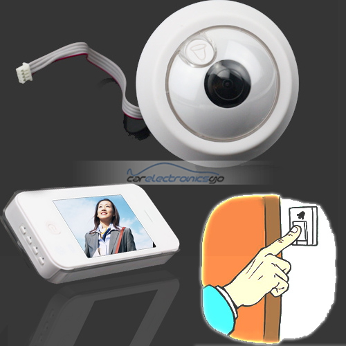 iParaAiluRy® 3.5" LCD Screen Digital Door Peephole Viewer Memory peephole door view - Click Image to Close