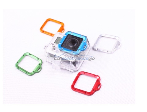 iParaAiluRy® Aluminum LANYARD RING Mount For GoPro Hero 3, blue, green, red, orange, silver