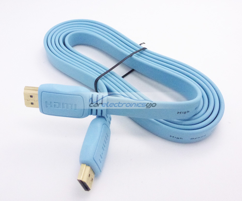 iParaAiluRy® 2M Flat HDMI Cable Male to Male High Speed HDMI AM-AM Cable For BLURAY 3D DVD PS3 HDTV XBOX 360