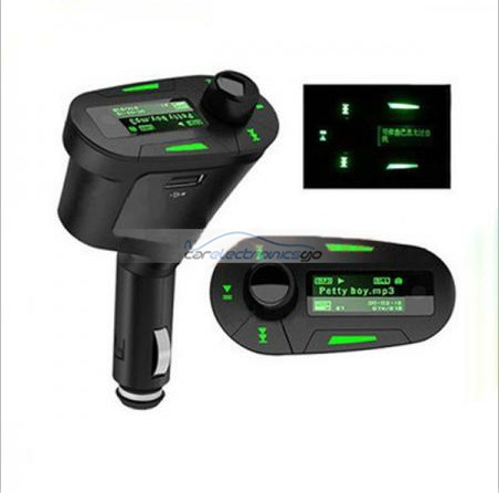 iParaAiluRy® Fashion Muil-function  FM139 MP3 Handsfree FM Transmitter FM Modulator Stand Car Strong Stereo  With Car Charger High-pixel Double colors OLED Display