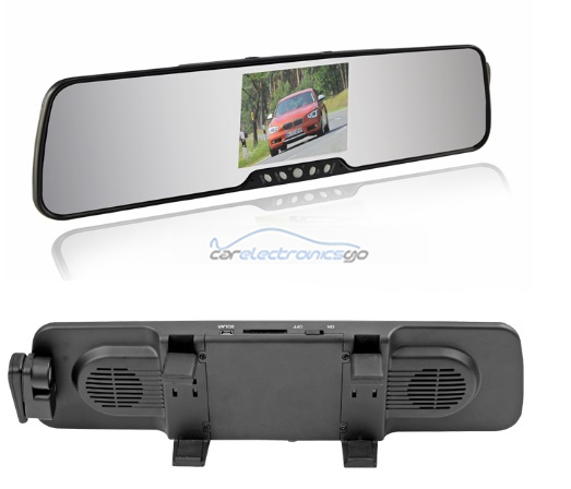 iParaAiluRy® New Kodolo VC89 3.5 inch TFT LCD Monitor Car Bluetooth Handsfree Rearview Reversing Mirror With Wireless Reversing Camera FM AV-IN SD Card Wireless Earphone
