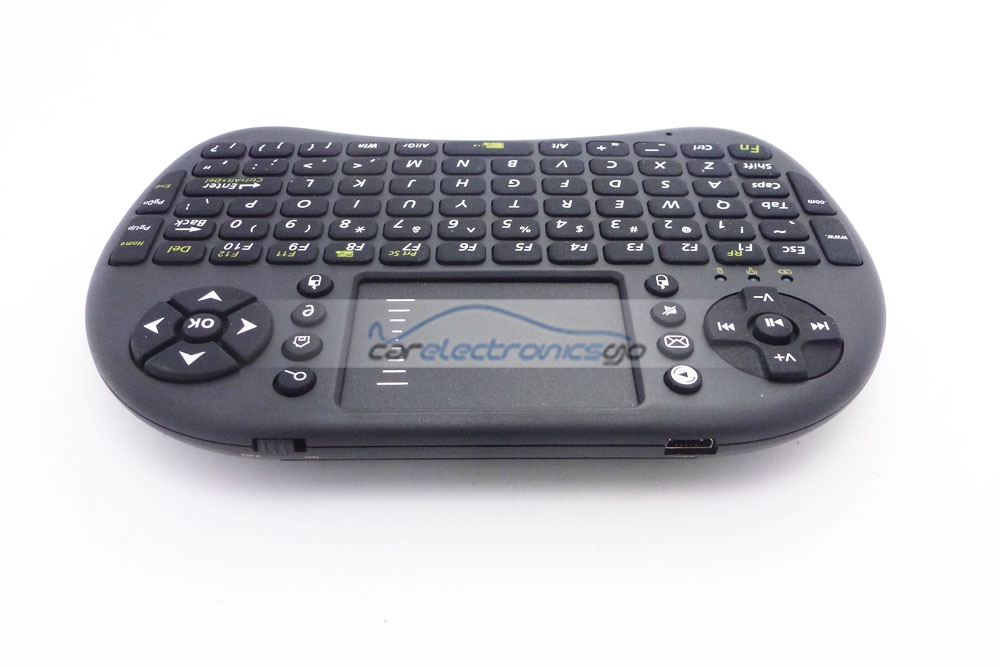 iParaAiluRy® New 2.4GHz Wireless 500-RF Black Mini Touch Pad Keyboard With US Layout For PC/smart TV/Android TV box