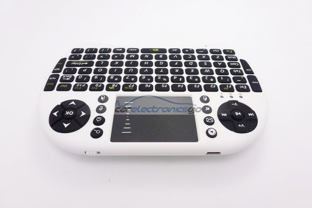 iParaAiluRy® New 2.4GHz Wireless 500-RF White Mini Touch Pad Keyboard With US Layout For PC/smart TV/Android TV box