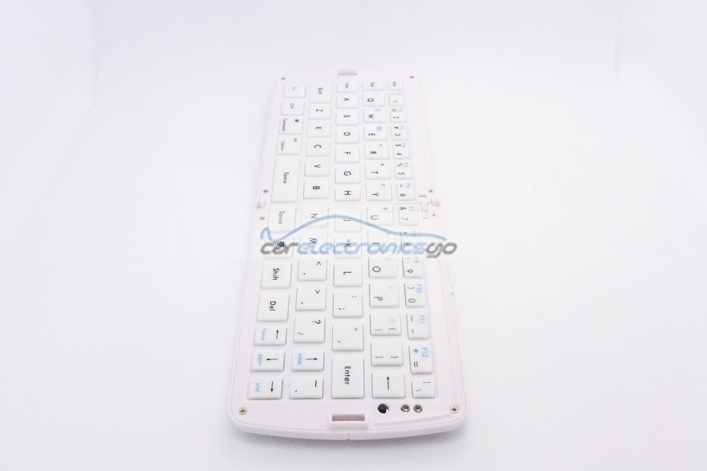 iParaAiluRy® New Folder Bluetooth White Mini Keyboard 72 Keys For PC/smart TV/Android TV box With US Layout