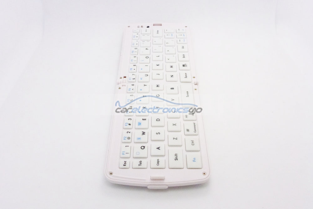 iParaAiluRy® New Folder Bluetooth White Mini Keyboard 72 Keys For PC/smart TV/Android TV box With US Layout