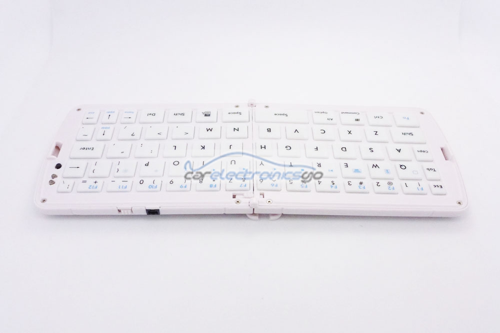 iParaAiluRy® New Folder Bluetooth White Mini Keyboard 72 Keys For PC/smart TV/Android TV box With US Layout