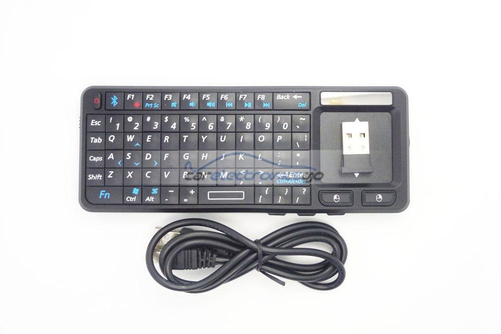 iParaAiluRy® New 106-BT  Bluetooth Mini Touch Pad Mouse Keyboard For PC/smart TV/Android TV box With US Layout